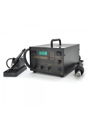 Паяльная станция BAKKU BK852D компрессорная цифровая индикация, фен, паяльник (325*275*202) 4,46 кг