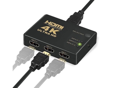 Пасивний HDMI свіч з пультом дистанційного керування IR, 1080р, 1,4 версія, 1 => 3 порту