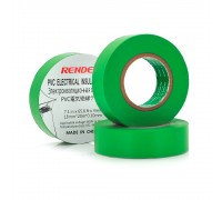 Ізолента RENDER 0,19 мм * 16 мм * 7 м (зелена), temp:-10 +80 ° С, 2000V, розтяж-180%, міцність 20Н / см, Агдезія 0,42 кг / 25мм, 10 шт. в уп. ціна за упак.
