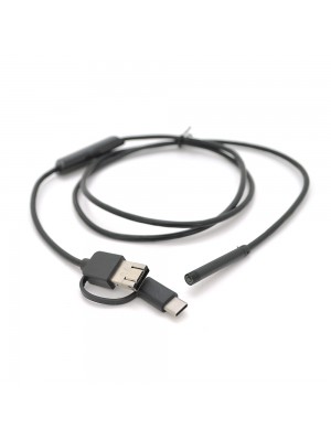 3  in 1  TYPE-C/MicroUSB/PC HD эндоскоп, мягкий провод, 1м