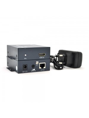 Одноканальний активний подовжувач HDMI сигналу по UTP кабелю. Дальність передачі: до 100метров, cat5e / cat6e 1080P / 3D