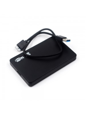 Карман 2,5" корпус пластик, интерфейс USB3.0 SATA, Black