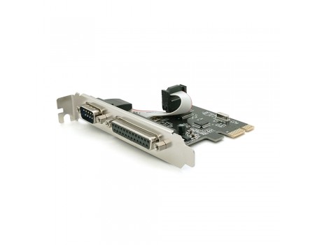 Контроллер PCI-Е=>RS232(9Pin)+LPT(25Pin), TX382A, BOX