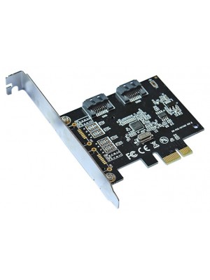 Контроллер PCI-E=>SATA 3.0, ASM1061, 6Gb/s, 2 порта внутренних, BOX