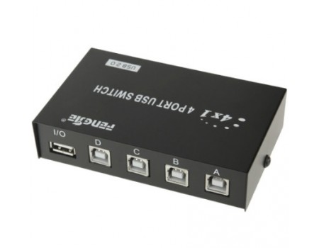Комутатор 4 Port USB 2.0 PC to Scanner Printer Sharing Switch Box