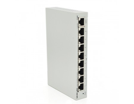 Комутатор POE 48V Mercury S109P 8 портів POE + 1 порт Ethernet (Uplink) 10/100 Мбіт / сек, БП в комплекті (285 * 223 * 68) 0,97 кг (216 * 131 * 30)