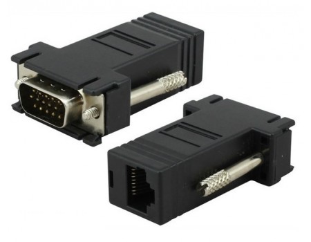 Пассивный удлинитель VGA, RJ-45 to VGA