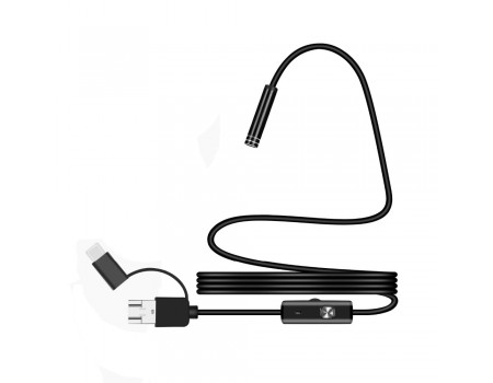 3  in 1 MicroUSB/PC HD эндоскоп, жесткий провод, 1м