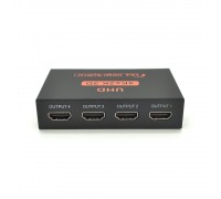 Активний HDMI сплитер 1 => 4 порта, 1080р, 1,4 версія, DC5V/2A