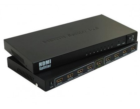 Активний HDMI сплитер 1 => 8 портів, 3D, 1080р, 4Kx2K, 1,4 версія