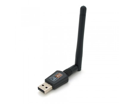 Бездротовий мережний адаптер Wi-Fi-USB Merlion LV-UAC08, RTL8811CU, з антеною 20см, 802.11 a/b/g/n, 600MB, 2.4 GHz