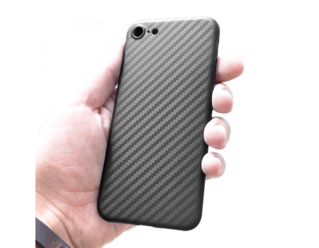 Ультратонкая пластиковая накладка Carbon iPhone 6/6s black