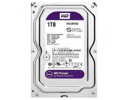 Жесткий диск Western Digital Purple 1TB 64MB 5400rpm WD10PURZ 3.5 SATA III