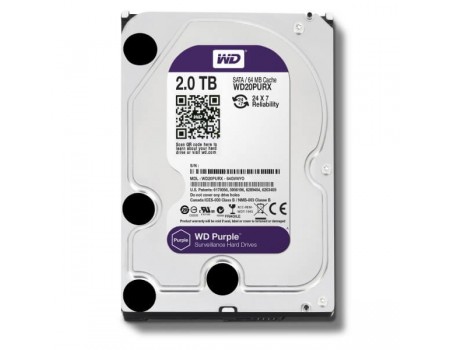 Жесткий диск Western Digital Purple 2TB 64MB 5400rpm WD23PURZ 3.5 SATA III