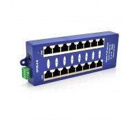 8-портовий POE-інжектор живлення, з 8xRJ45 портами Ethernet 10/100 / 1000Мбіт / с, IEEE802.3af / at, 12-57V, PIN45 + / 78-