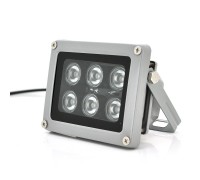 Прожектор направленный с сумеречным датчиком YOSO 12V 12W, 6LED, IP66, угол обзора 60°,дальность до 30м, 113*84*86мм, BOX