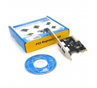 Контроллер PCI-Е=>USB 3.0, 2port, BOX