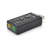 Контроллер USB-sound card (7.1) 3D sound (Windows 7 ready), OEM