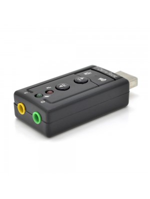 Контроллер USB-sound card (7.1) 3D sound (Windows 7 ready), OEM