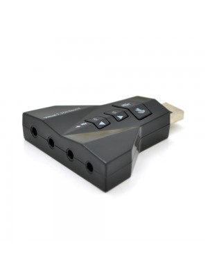 Контроллер USB-sound card (7.1) 3D sound (Windows 7 ready), Blister