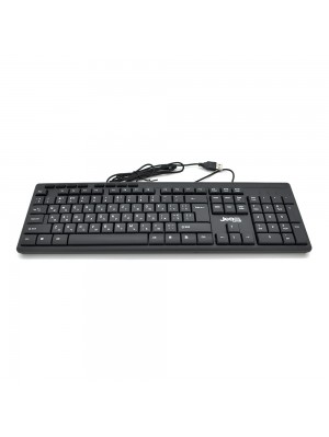 Клавиатура USB JEDEL K52, длина кабеля 170см, (Eng/Укр/Рус), (483х188х35 мм) Black, 104к