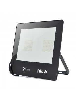Прожектор SLIM LED RITAR RT-FLOOD100A, 100W, 112xSMD2835, IP65, 8000Lm, 6500K (100%), PF>0.9  Ra>70, 283*270*30mm
