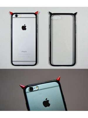 Накладка Рожки iPhone 7/8 black