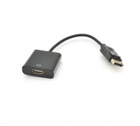 Конвертер Display Port (тато) на HDMI (мама) 30cm, Black, 1080p