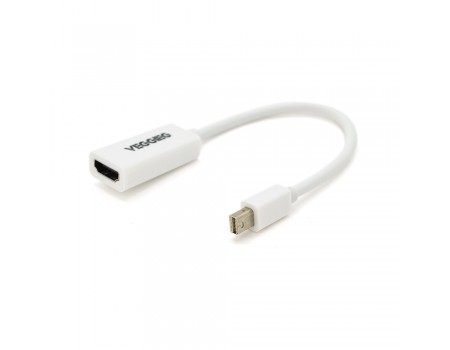 Конвертер VEGGIEG MH-W MiniDisplay Port (папа) на HDMI(мама), 25cm, White, Пакет