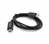Кабель VEGGIEG DH-402 Display Port (тато) на HDMI (тато) 1.5m, Black