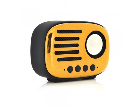 Колонка A4 Bluetooth 4.1 до 10m, 1х5W, 4?, 600mAh, ?90dB, TF card/USB, DC 5V, Gold