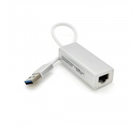 Контролер USB 3.0 to Ethernet VEGGIEG U3-S02 - Мережевий адаптер 100 / 1000Mbps з проводом, RTL-8152B, Metal-Box