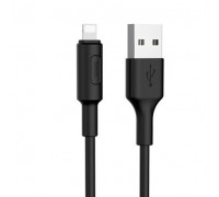 Кабель Hoco X25 Soarer, Lightning-USB, Black, длина 1м, BOX