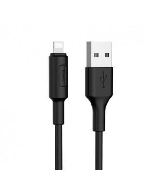 Кабель Hoco X25 Soarer, Lightning-USB, Black, длина 1м, BOX