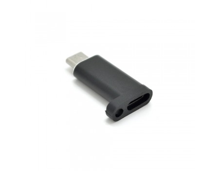 Переходник VEGGIEG TC-102 Type-C(Female) - Micro-USB(Male), Black, Пакет