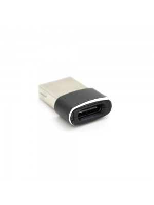 Переходник VEGGIEG TC-105 USB2.0(M) => Type-C(F), Black