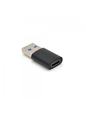 Переходник VEGGIEG TC-106 USB3.0(M) => Type-C(F), Black, Пакет