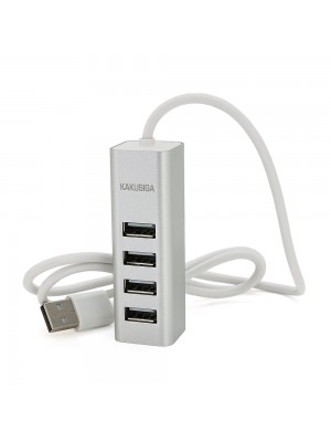 Хаб iKAKU KSC-383 YILIAN USB 2.0 4 порта, Silver, 480Mbts живлення від USB