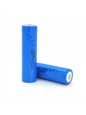 Аккумулятор 18650 Li-Ion Vipow ICR18650 TipTop, 2500mAh, Blue