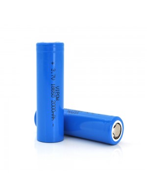 Аккумулятор 18650 Li-Ion Vipow ICR18650 FlatTop, 2000mAh, Blue