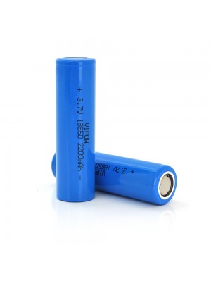 Аккумулятор 18650 Li-Ion Vipow ICR18650 FlatTop, 2200mAh, Blue