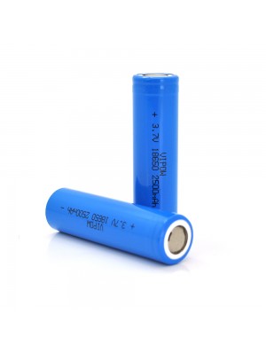 Аккумулятор 18650 Li-Ion Vipow ICR18650 FlatTop, 2500mAh, Blue