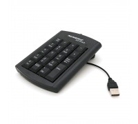 Цифрова клавіатура USB для ноутбука, довжина кабеля 130см (126х93х20 мм) Black, 19к-box