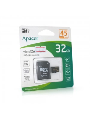 Карта памяти Apacer  microSDHC Class 10 UHS-I, 32GB