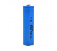 Аккумулятор 14500 Lifepo4 Vipow IFR14500 TipTop, 500mAh, 3.2V, Blue /500