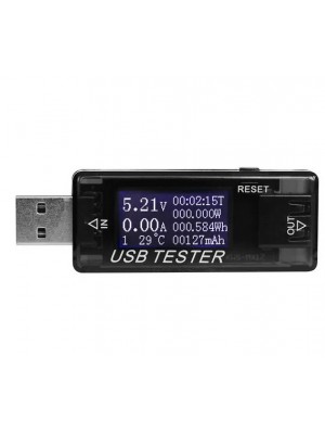 USB тестер Keweisi KWS-MX17 напряжения (4-30V) и тока (0-5A), Black