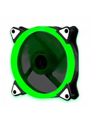 Кулер корпусний 12025 DC sleeve fan 3pin + 4pin - 120 * 120 * 25мм, 12V, 1100об / хв, Green, односторонній