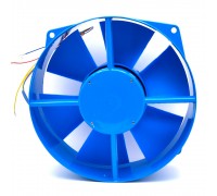 Кулер для охолодження серверних БП 200FZY2-D DC sleeve fan 3pin під паяння - 200*210*71мм, 220V/0,3A, 2600об/хв, 65W, Blue