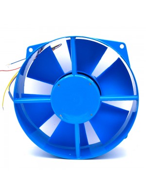 Кулер для охолодження серверних БП 200FZY2-D DC sleeve fan 3pin під паяння - 200*210*71мм, 220V/0,3A, 2600об/хв, 65W, Blue