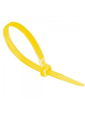 Стяжки нейлон 2,5х150mm жовті (1000 шт) висока якість, діапазон робочих температур: від -45С до + 80С